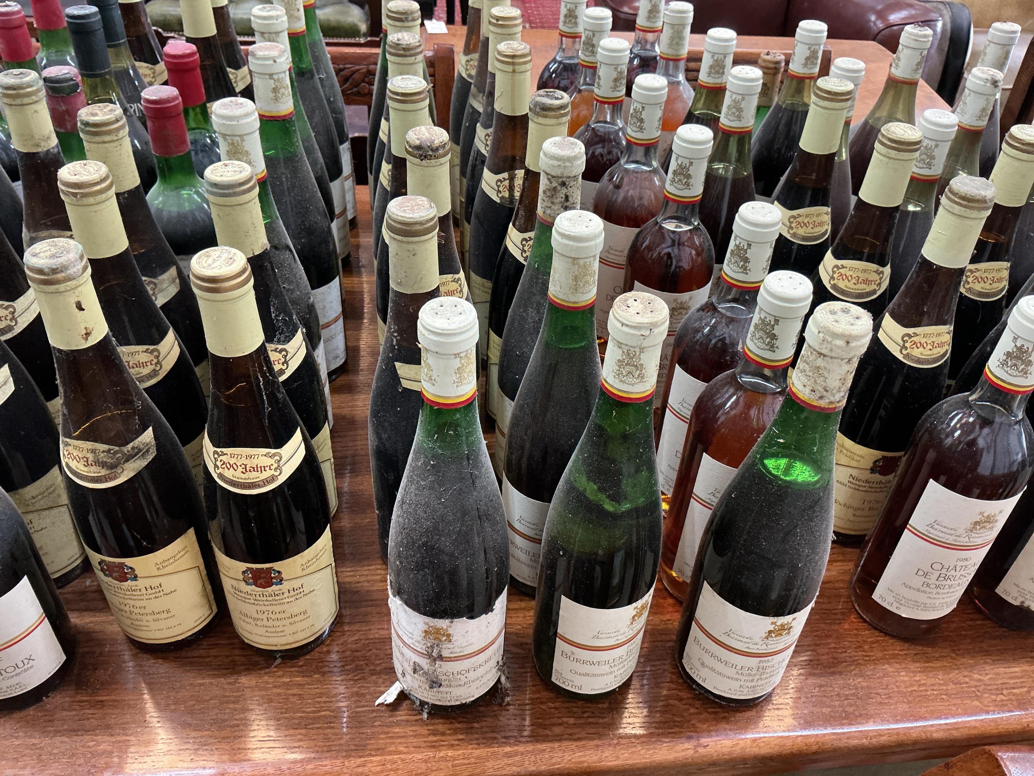 Approximately 150 bottles of assorted red, white and rosé wine together with two bottles of port
